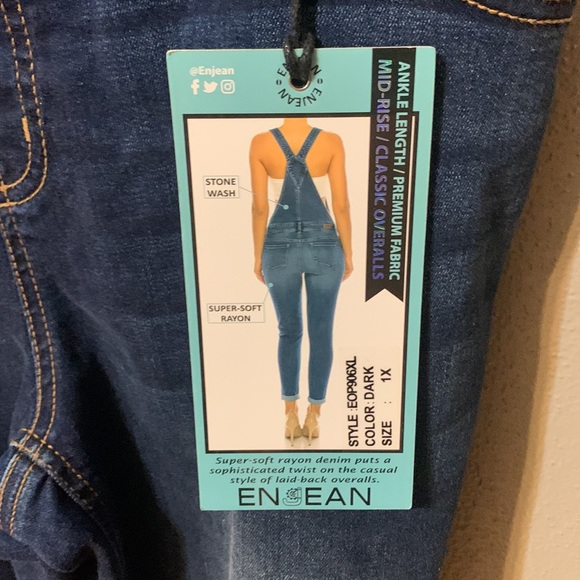 En Jean 1x dark wash bibs - Picture 2 of 4